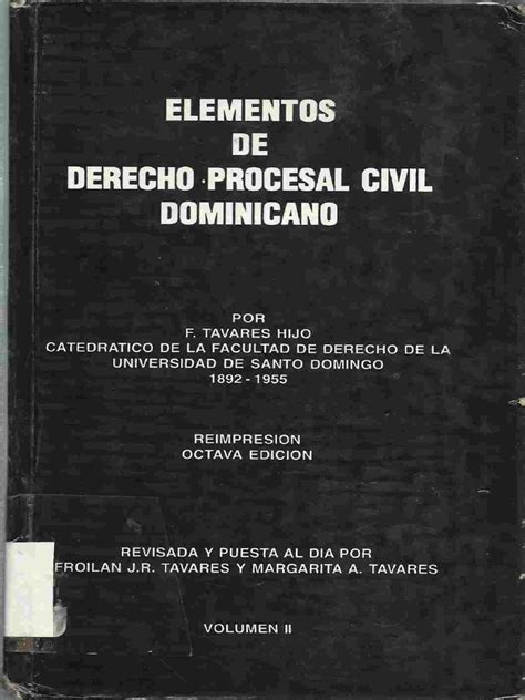 Elementos de derecho procesal civil dominicano. - Takeuchi excavator parts catalog manual tb250.